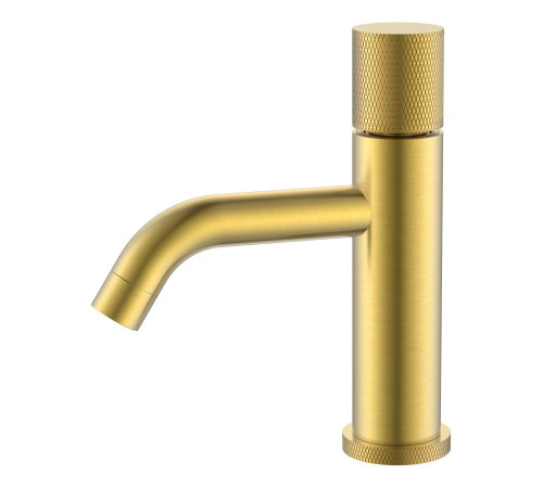 Смеситель для раковины Boheme Stick Touch длина излива 13.5 см без донного клапана matt gold 121-MG.2