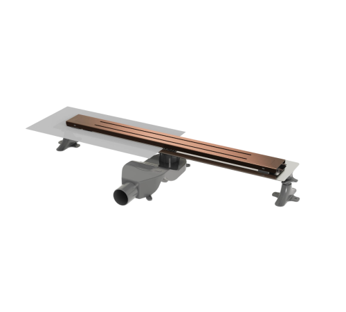 Трап линейный Boheme Premium Trendy 60 см матовая медь 983-60-CB