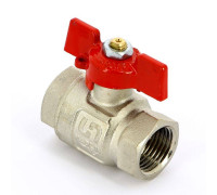 Кран шаровой Uni-Fitt 1/2 ВВ полнопроходной бабочка 110T2000