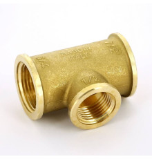 Тройник латунный Tiemme 3/4x1/2x3/4 ВР 1500049