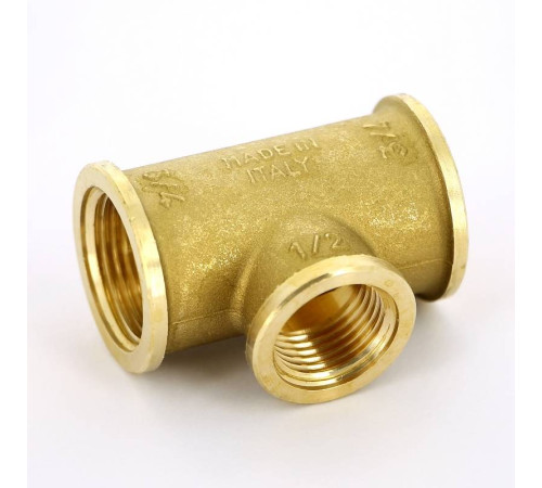 Тройник латунный Tiemme 3/4x1/2x3/4 ВР 1500049