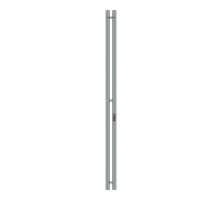 Полотенцесушитель электрический Primoclima Sol R C E Graphite 1500x60 мм 2 секции PCSolRCEGR15062