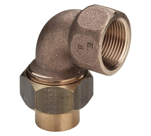 Угольник 90° Viega Sanpress бронза 28 мм x 1 внутренняя резьба 112295