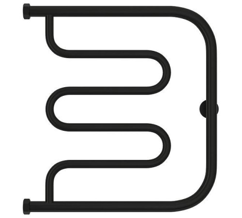 Полотенцесушитель водяной Сунержа Лира 500x500 мм матовый черный 31-4011-5050