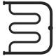 Полотенцесушитель водяной Сунержа Лира 500x500 мм матовый черный 31-4011-5050