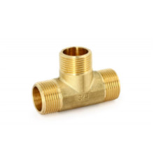 Тройник STOUT 3/4 НР латунный SFT-0017-343434