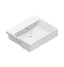 Раковина Catalano Zero 55x47 см полувстраиваемая без отверстия белый глянцевый 0126550001