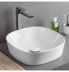 Раковина накладная Artceram Ghost 42 см без отверстия белая GHL001 01 00