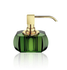 Дозатор для мыла Decor Walther Kristall SSP настольный хрусталь зеленый/золото 0924496
