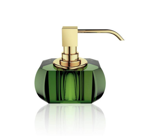 Дозатор для мыла Decor Walther Kristall SSP настольный хрусталь зеленый/золото 0924496
