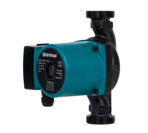Насос циркуляционный Shinhoo BASIC S 32-6S 180 мм с гайками 71211005