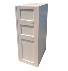 Пенал подвесной EBAN Domitilla 30х37х114 см 1 дверца 2 ящика SX bianco assoluto FACRFPO--CR/FKMDT114CS-SBA*3