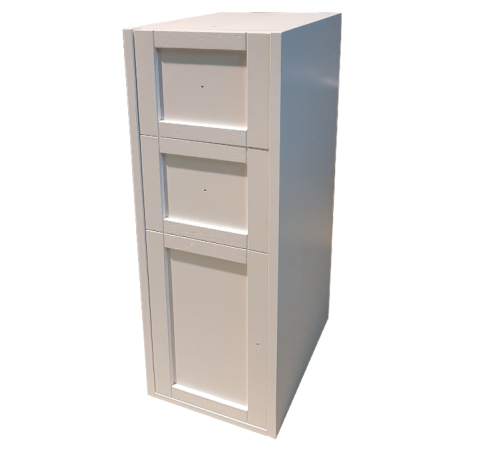 Пенал подвесной EBAN Domitilla 30х37х114 см 1 дверца 2 ящика SX bianco assoluto FACRFPO--CR/FKMDT114CS-SBA*3