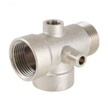 Узел пятивыводной Stout 1 x 1 x 1 x 1/4 x 1/4 82 мм никелированный SFT-0016-000082