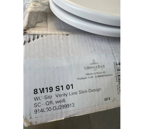 Сиденье для унитаза Villeroy & Boch Verity Line альпийский белый (поврежденный) 8M19S101