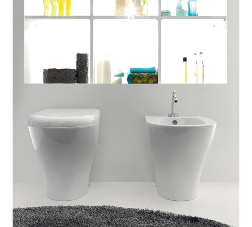 Унитаз напольный Kerasan Aquatech 55х36 см с крепежом белый 371901