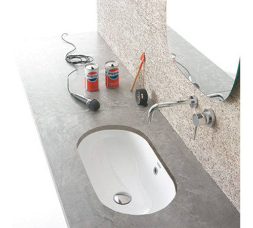 Раковина Globo Forty3 60х37х20 см без отверстия белая SC043.BI*0