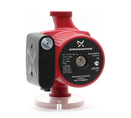 Насос циркуляционный Grundfos UPS 25-80 180 мм 95906429