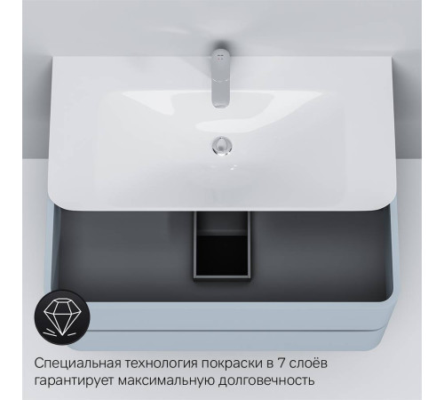 Тумба под раковину подвесная 100 см AM.PM Sensation светло-голубой M30FHX1002BG