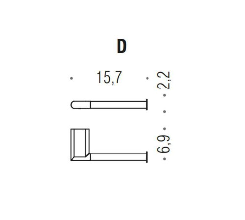 Держатель для туалетной бумаги Colombo Design Mini DX PVD золото матовое B4008D.OM