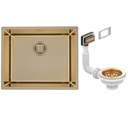 Мойка кухонная Alveus Kombino 50 Monarch Bronze 542х442х195 мм с выпуском 1121283