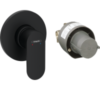Смеситель для душа Hansgrohe Rebris S встраиваемый комплект на 1 потребитель черный матовый 72648670