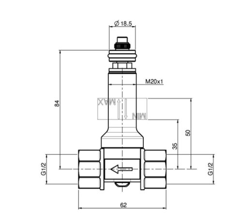 Встраиваемая часть настенного двухвентильного смесителя для раковины Fima Carlo Frattini F2360