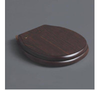 Сиденье для унитаза Simas Londra дерево орех петли хром LO004 noce/cr