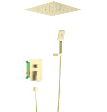 Душевая система встроенная Timo Selene 400х400 мм золото матовое SX-2029/17SM