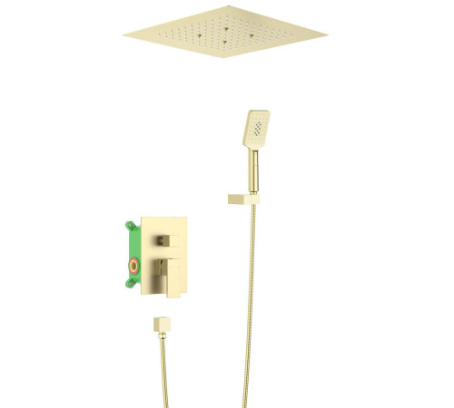 Душевая система встроенная Timo Selene 400х400 мм золото матовое SX-2029/17SM