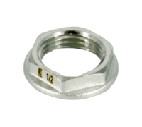 Гайка стопорная латунная луженая с фланцем ELSEN Metalit 1/2 ВР EBF.25.12T