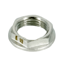 Гайка стопорная латунная луженая с фланцем ELSEN Metalit 1/2 ВР EBF.25.12T