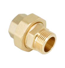 Сгон-американка прямой ELSEN Metalit НВ 1 латунь с плоским уплотнением EBF.26.10