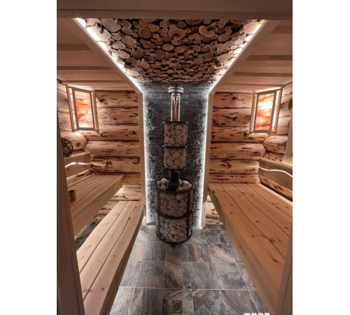 Печь для бани PROMetall Атмосфера L сетка нержавейка Ap0048