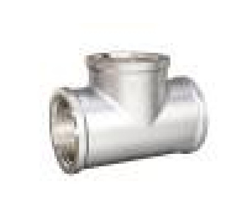 Тройник резьбовой LD Pride DN32 1 1/4 ВР/ВР/ВР латунь никелированный LD.67.514.32