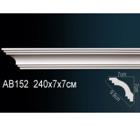 Карниз потолочный Perfect AB152 240x240x2000 мм AB152