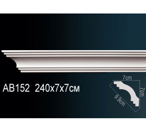 Карниз потолочный Perfect AB152 240x240x2000 мм AB152