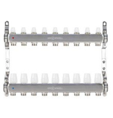Коллекторный блок Kromwell 1x3/4 EK 9 выходов с термостатическими вставками KW.SM6500695