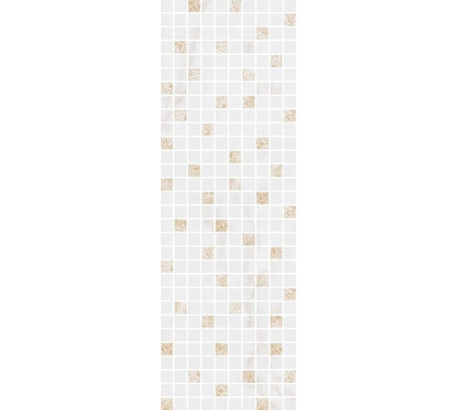 Декор Kerama Marazzi Астория белый мозаичный 25х75 см MM12112