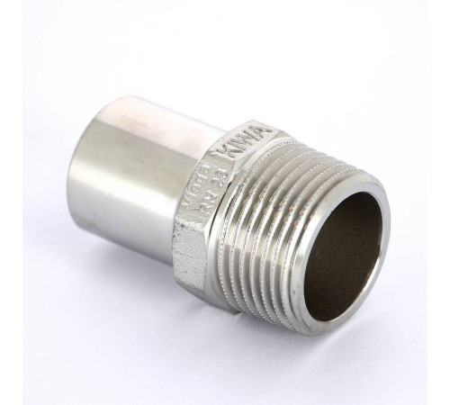 Переходник пресс Viega Sanpress Inox 28 мм x 1 НР нержавеющая сталь 436759