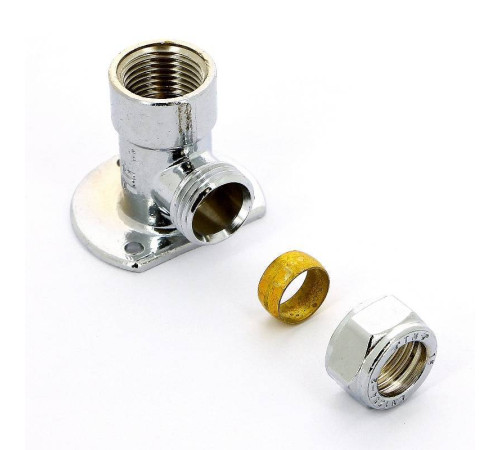 Водорозетка обжимная Tiemme 15x1/2 хромированная 1130074