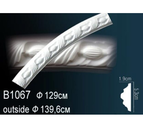 Молдинг на арку полиуретановый Perfect B1067