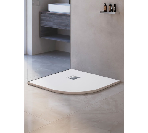 Душевой поддон полукруглый RGW ST/R-W 900x900 мм белый искусственный камень 16153099-01