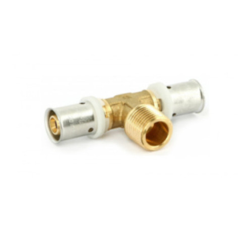 Тройник пресс-НР Uni-Fitt 20х1/2х20 507881