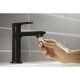 Смеситель для раковины Hansgrohe Rebris E с донным клапаном матовый черный 72557670