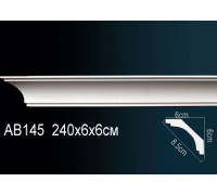 Карниз потолочный Perfect AB145 170x170x2000 мм AB145
