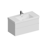 Тумба подвесная Kerama Marazzi Cubo 100 см с ящиками белая матовая CUB.100.2\WHT.M