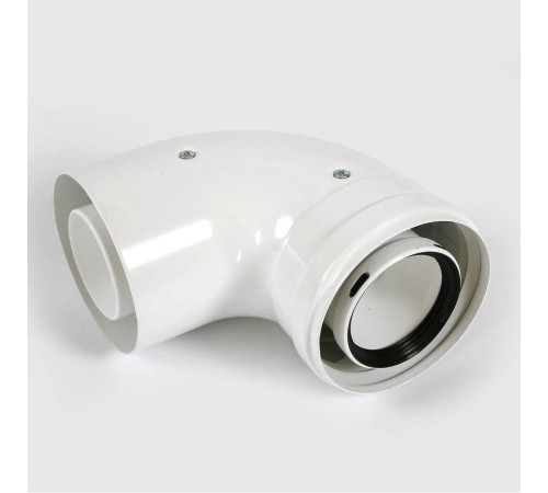 Отвод коаксиальный BAXI 60/100 мм 87° полипропиленовый 71405971