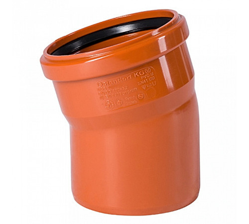 Отвод 15° Ostendorf KGB DN 110 220200