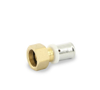 Муфта пресс с внутренней резьбой и накидной гайкой STOUT 16х1/2 506728